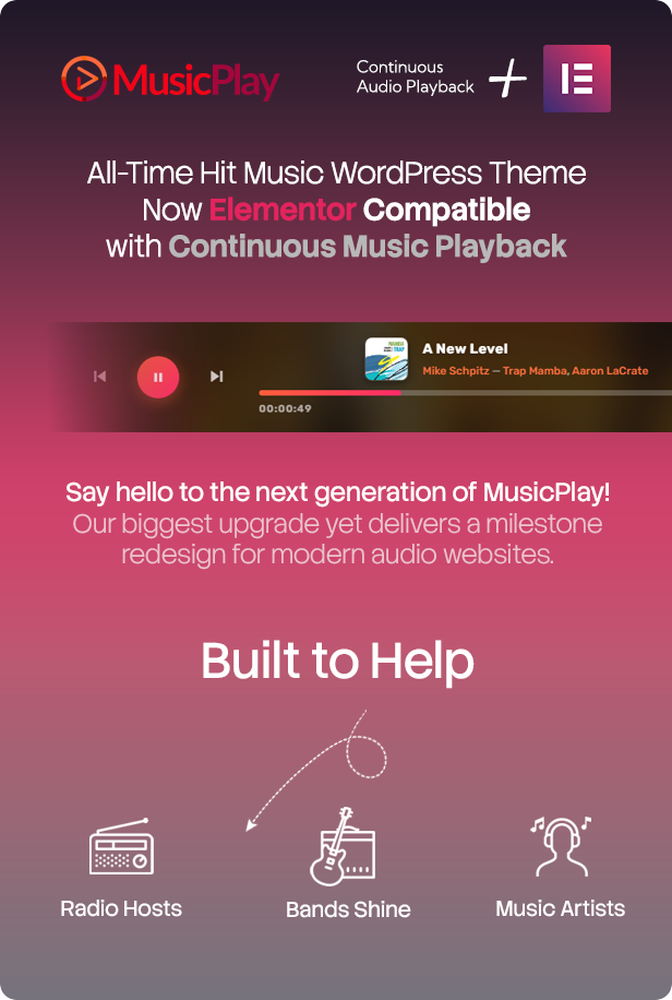 MusicPlay - Music & DJ Responsive WordPress Theme - 1